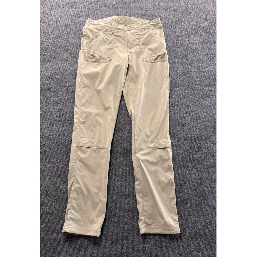 Columbia Women's PFG Khaki Brown Performance Fishing Pants Size 4